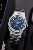 Nivada Grenchen F77 Blue With Date Men's Automatic Watch