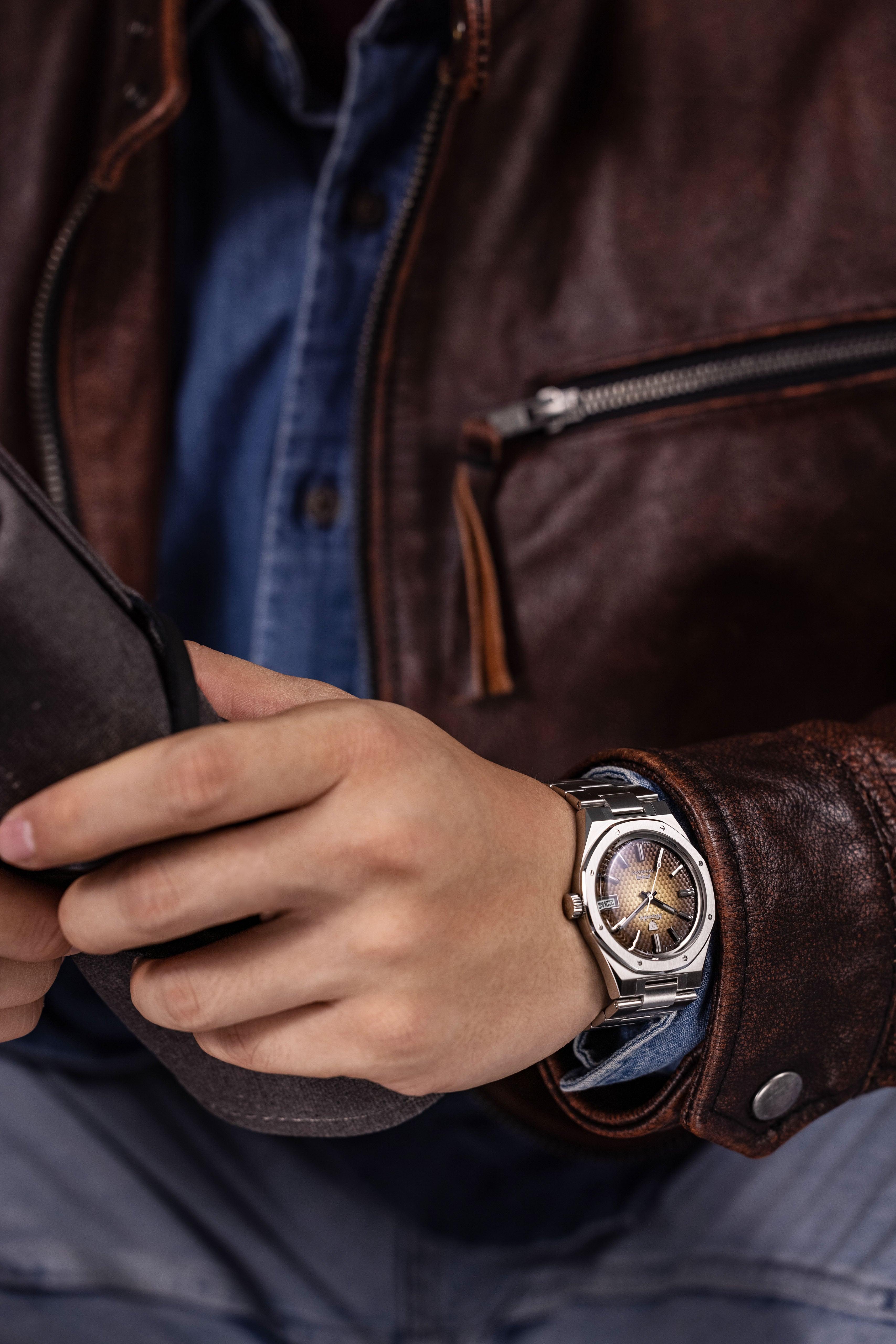 Nivada Grenchen F77 Brown Smoked with Date Men's Automatic Watch | Fashion Watches | FYFL | GCC | Men | Mens | Mens Watches | Watches Nivada Grenchen F77 Brown Smoked with Date Men's Automatic Watch | Fashion Watches | FYFL | GCC | Men | Mens | Mens Watches | Watches