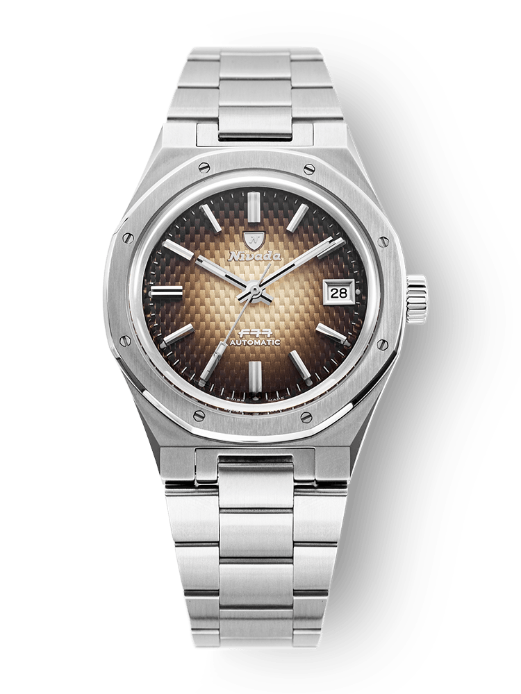 Nivada Grenchen F77 Brown Smoked with Date Men's Automatic Watch | Fashion Watches | FYFL | GCC | Men | Mens | Mens Watches | Watches Nivada Grenchen F77 Brown Smoked with Date Men's Automatic Watch | Fashion Watches | FYFL | GCC | Men | Mens | Mens Watches | Watches