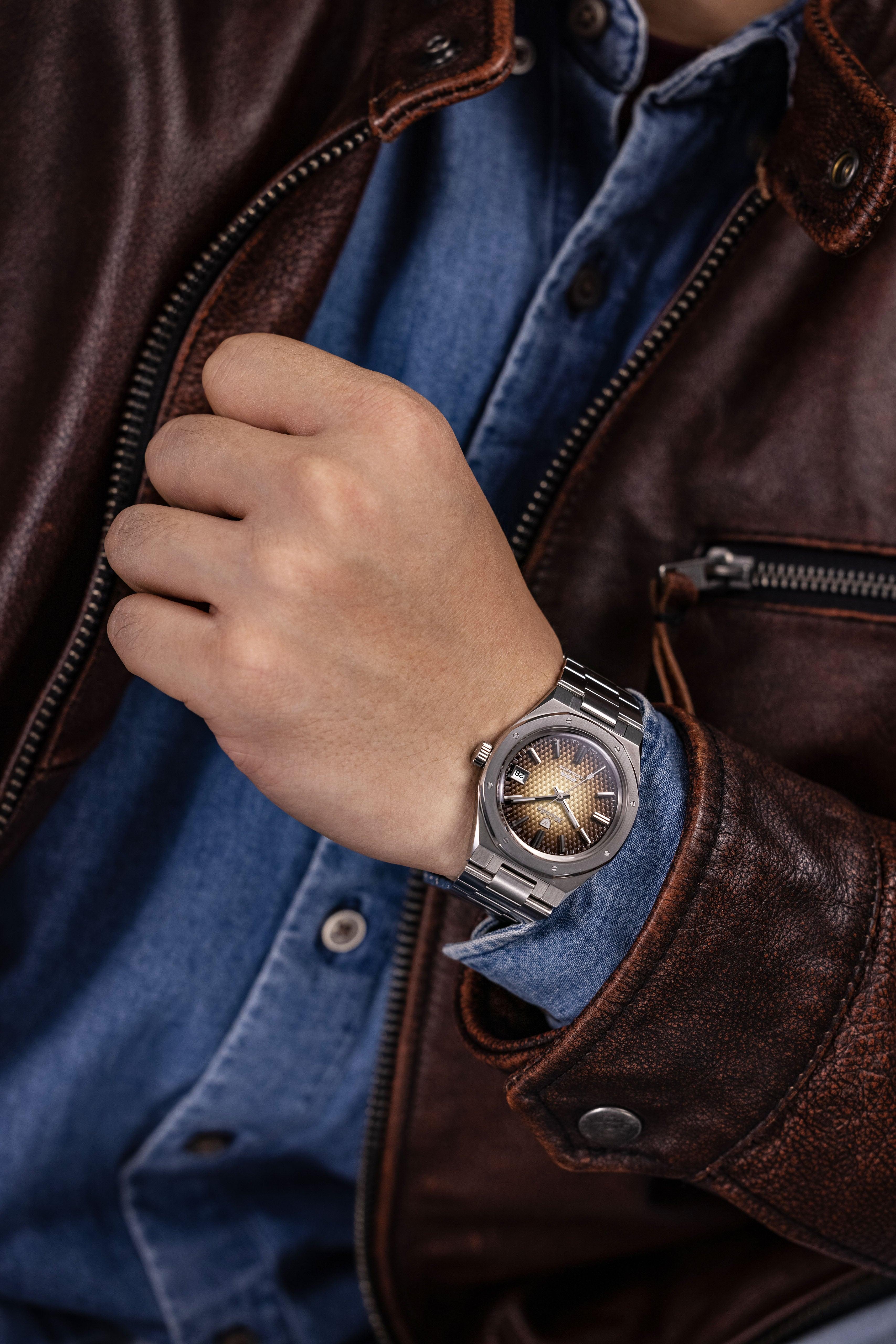 Nivada Grenchen F77 Brown Smoked with Date Men's Automatic Watch | Fashion Watches | FYFL | GCC | Men | Mens | Mens Watches | Watches Nivada Grenchen F77 Brown Smoked with Date Men's Automatic Watch | Fashion Watches | FYFL | GCC | Men | Mens | Mens Watches | Watches