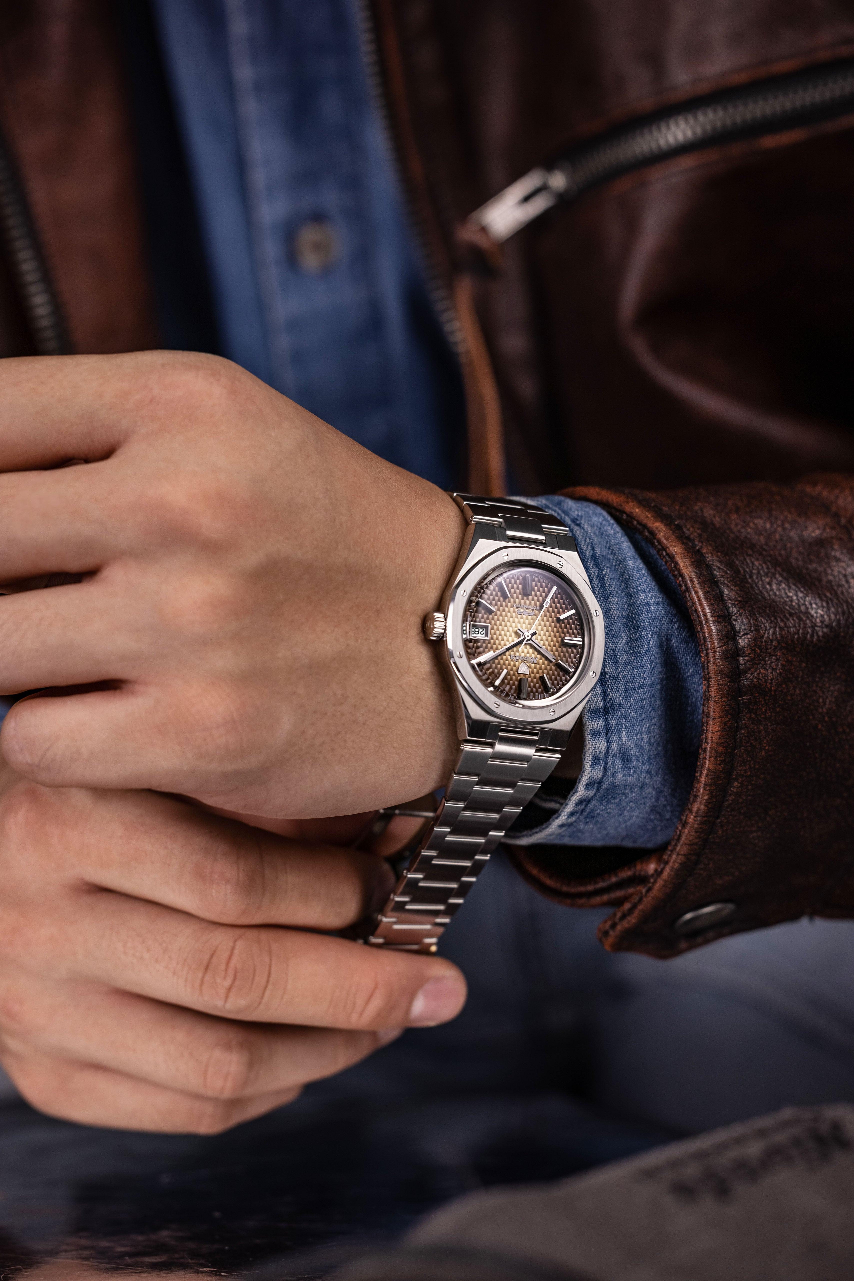 Nivada Grenchen F77 Brown Smoked with Date Men's Automatic Watch | Fashion Watches | FYFL | GCC | Men | Mens | Mens Watches | Watches Nivada Grenchen F77 Brown Smoked with Date Men's Automatic Watch | Fashion Watches | FYFL | GCC | Men | Mens | Mens Watches | Watches