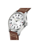 Festina F20151/1 Gents Automatic White Dial Brown Leather Strap Watch