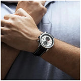 Festina Timeless Chronograph Gents Silver Dial Leather Watch