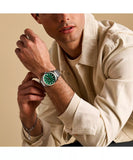 Fossil Everett FS6056 Men’s Analog Watch with Green Dial – Blue Salon Qatar