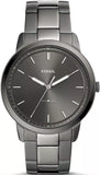 Fossil The Minimalist Men’s Gunmetal Analog Watch with Stainless Steel Bracelet