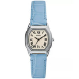 Fossil Harlow ES5405 Women’s Silver Analog Watch with Light Blue Leather Strap – Blue Salon Qatar