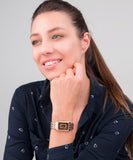 Fossil Raquel ES5323 Elegant Women’s Watch in Rose Gold-Tone with Date Display – Blue Salon Qatar