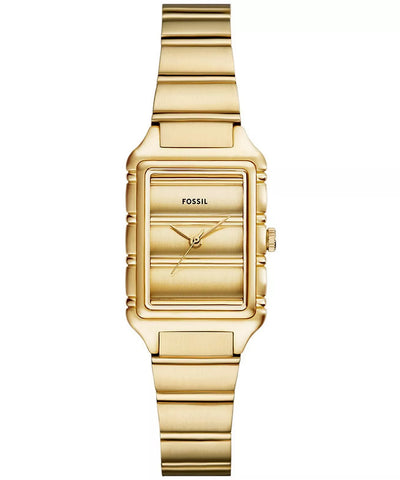 Fossil Raquel Women’s Gold Analog Watch with Brushed Bracelet