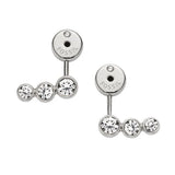 Fossil Ladies Base Metal Earrings  With Zerconia