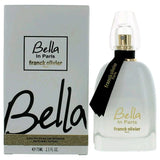 Franck Olivier Bella In Paris Eau de Parfum for women 75ml, frosted glass bottle with gold lettering shown beside the original box.