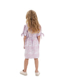 Katees Kids Girl's Silk Dress – Hand-Illustrated Luxury Dress for Special Occasions