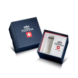 Festina Swiss Made Ladies Beige Dial Gold Tone Stainless Steel Watch