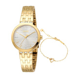 Esprit Savannah Ladies Grey Dial Gold Watch & Jewellery Set