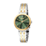 Esprit Savannah Ladies Green Dial Two Tone Watch & Jewellery Set