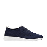 Cole Haan Women's 2.ZERØGRAND Stitchlite Oxford Marine Blue Knit/ Argento Metallic/Optic White