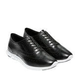 Cole Haan ZERØGRAND Wing Oxford Closed Hole Black Leather/Optic White