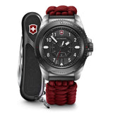 Victorinox Journey 1884 Limited Edition Gents Quartz Black Dial Red Paracord Strap Watch