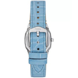 Fossil Harlow Women’s Silver Analog Watch with Light Blue Leather Strap