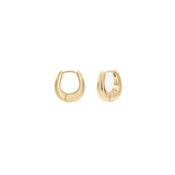 Shashi Jerry Gold Hoops – Classic Rounded Minimalist Earrings