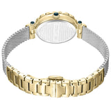 Cerruti 1881  Nemi Ladies White Dial Gold Case Silver Mesh Bracelet Watch