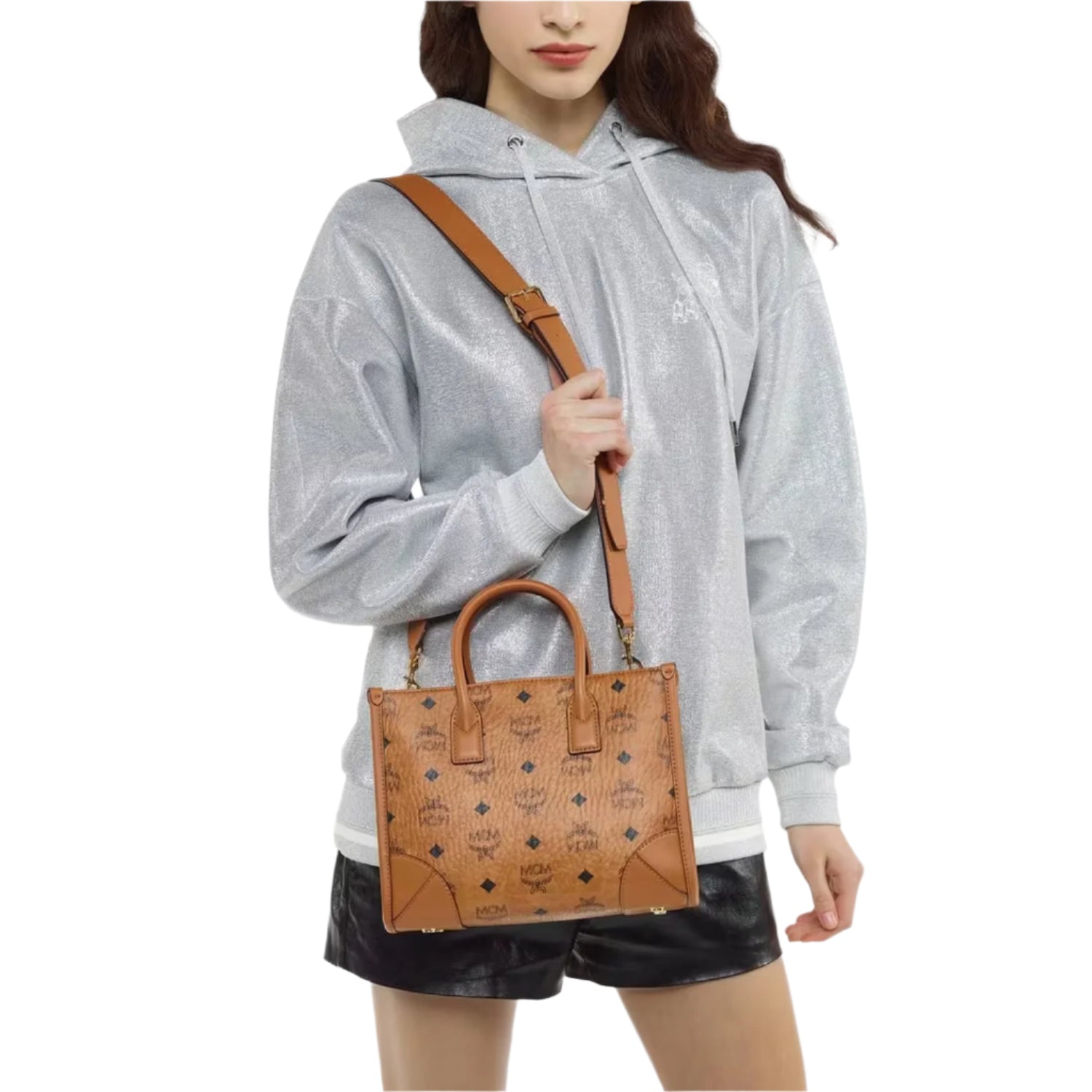 MCM Munchen Tote in Visetos MCM Munchen Tote in Visetos