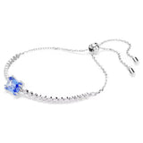 Swarovski Matrix Tennis Bracelet Mixed Cuts Blue Rhodium Plated