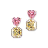 Lara Heems Love Women's Earrings Pink Yellow