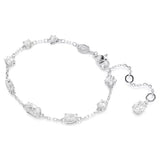 Swarovski Mesmera Bracelet Mixed cuts, Scattered design, White, Rhodium plated, Medium
