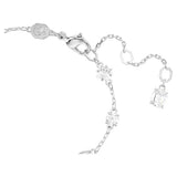 Swarovski Mesmera Bracelet Mixed cuts, Scattered design, White, Rhodium plated, Medium