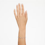 Swarovski Mesmera Bracelet Mixed cuts, Scattered design, White, Rhodium plated, Medium