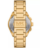 Michael Kors Accelerator 2.0 Chronograph Gents Black Dial Gold Stainless Steel Watch