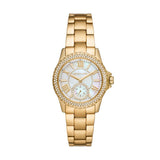Michael Kors Everest Ladies Three-Hand Gold-Tone Stainless Steel Watch