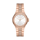 Michael Kors Lennox Ladies Three-Hand Rose Gold-Tone Stainless Steel Watch