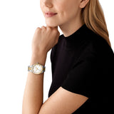 Michael Kors Lennox Ladies Three-Hand Two-Tone Stainless Steel Watch - MK7464