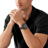 Michael Kors Lexington Chronograph Gents Black Stainless Steel Watch
