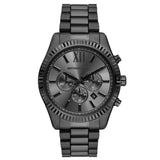 Michael Kors Lexington Chronograph Gents Black Stainless Steel Watch