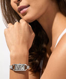 Michael Kors MK Empire Ladies Silver-Tone Bangle Watch