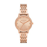 Michael Kors Melissa Ladies Rose Gold Stainless Steel Watch