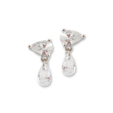 Lara Heems Tear Tangle Stud Women Earrings White