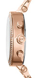 Michael Kors Parker Ladies Pink Dial Rose Gold Watch