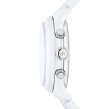 Michael Kors Runway Ladies  White Dial Gloss White  Watch