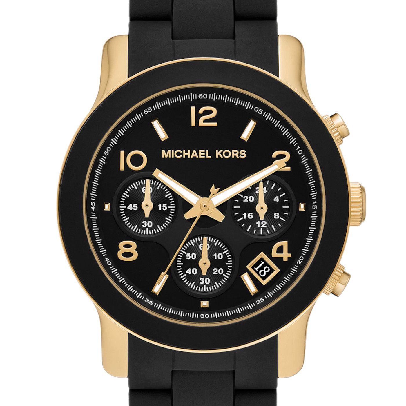Michael Kors Runway Ladies Black Dial Gold-Tone Watch | Fashion Watches | GCC | Watch | Watches | Women | Womens | Womens Watches Michael Kors Runway Ladies Black Dial Gold-Tone Watch | Fashion Watches | GCC | Watch | Watches | Women | Womens | Womens Watches