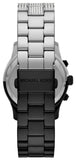 Michael Kors Runway Pavé Ladies Two-Tone Black And Silver Watch