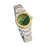 Saint Honore Haussman Women's Green MOP Silver Gold Watch