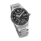 Saint Honore New Haussmann Gents Black Dial Stainless Steel Bracelet Watch