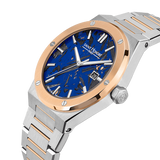 Saint Honore New Haussmann Gents Blue Dial Two Tone Stainless Steel Bracelet Watch