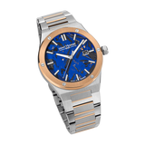 Saint Honore New Haussmann Gents Blue Dial Two Tone Stainless Steel Bracelet Watch