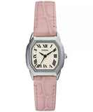Fossil Harlow Women’s Analog Watch with Silver Case & Pink Leather Strap