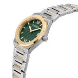 Saint Honore HAUSSMANN II Women's Green Dial Gold Silver Case and Bracelet Watch