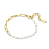 Police Ayara Elegant Gold Pearl Bracelet – Available at Blue Salon Qatar